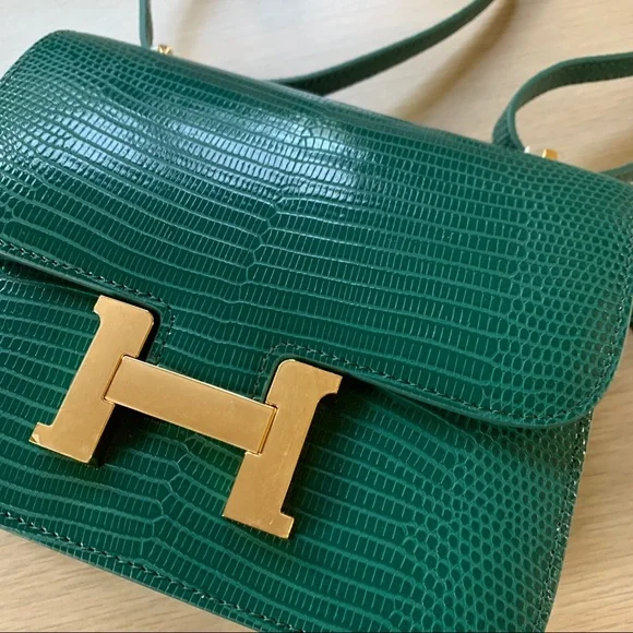 Fashion Classic Leather Purse shoulder bag with lizard pattern - Picture 4 of 6